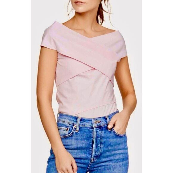 New. Bailey 44 pink Off-the-Shoulder Top. Size small. - Picture 3 of 10